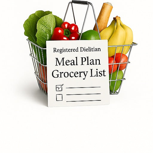 Cycle360Trainer™ Registered Dietitian Meal Plan & Grocery List